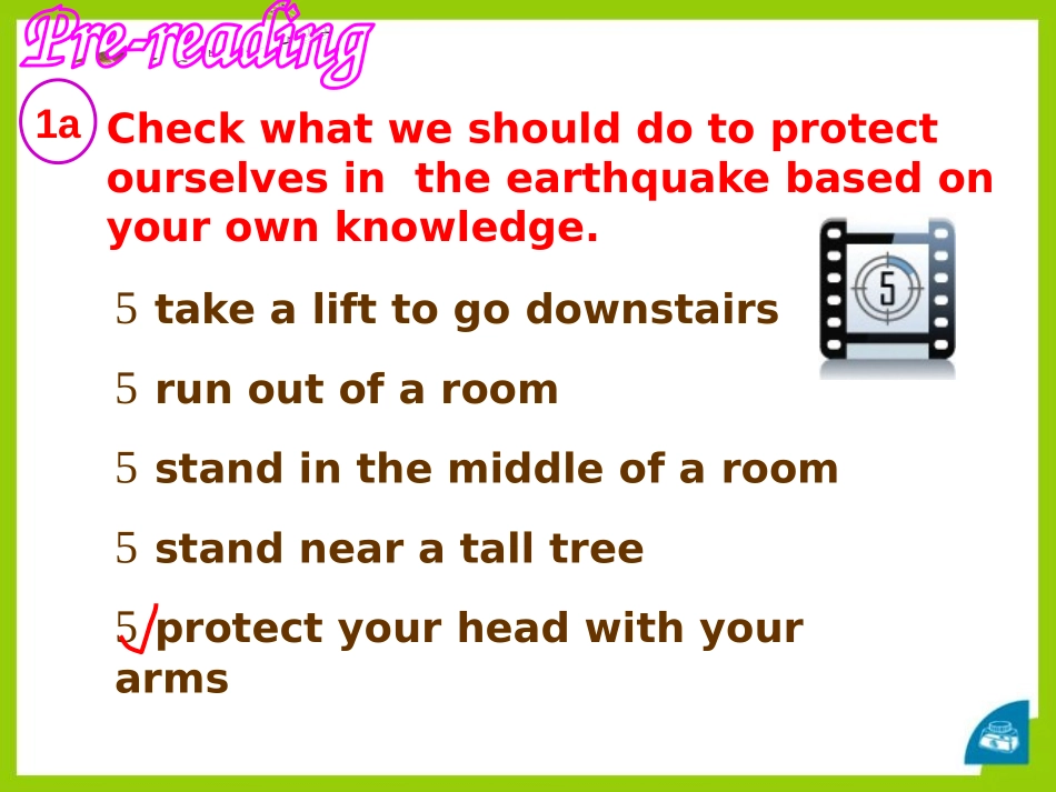 《How can we protect ourselves from the earthquake?》SectionC PPT课件_第2页