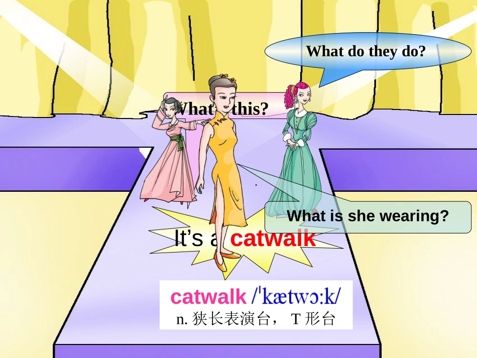 《He said the fashion show was wonderful》SectionB PPT课件_第2页