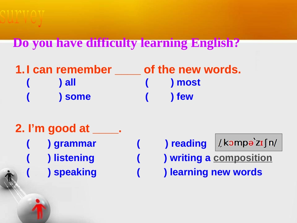 《Could you give us some advice on how to learn English well?》SectionA PPT课件_第2页