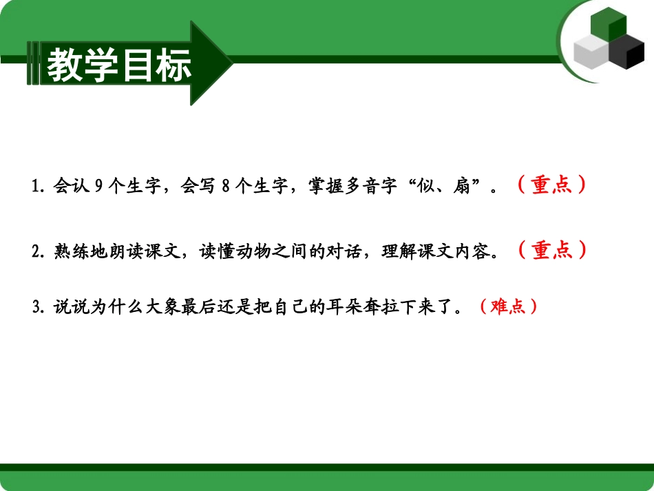 《大象的耳朵》PPT(第一课时)PPT课件[部编版二年级语文]_第2页