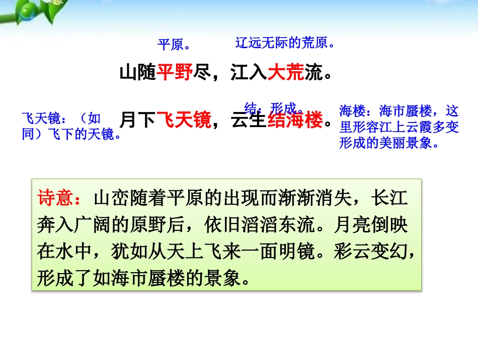 《渡荆门送别》PPT课件[部编版八年级语文上册]_第3页