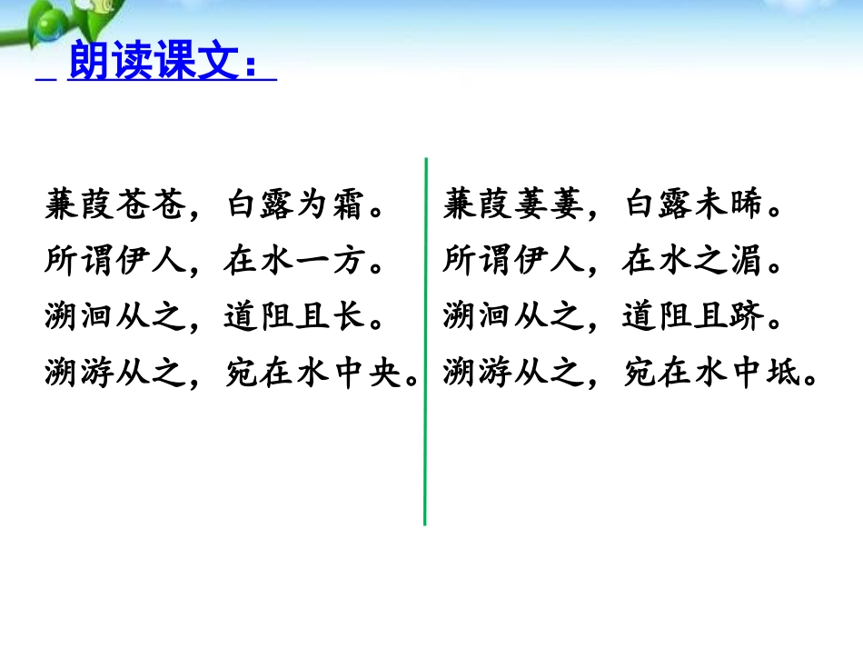 《蒹葭》PPT课件[部编版八年级语文下册]_第2页