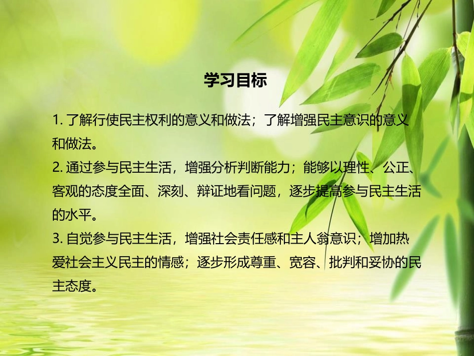 《参与民主生活》追求民主价值PPT课件[九年级道德与法治]_第2页