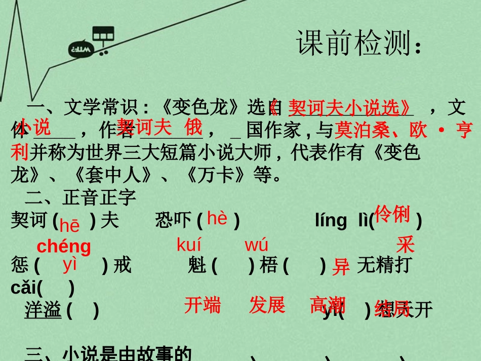 《变色龙》PPT课件[冀教版八年级语文上册]_第2页