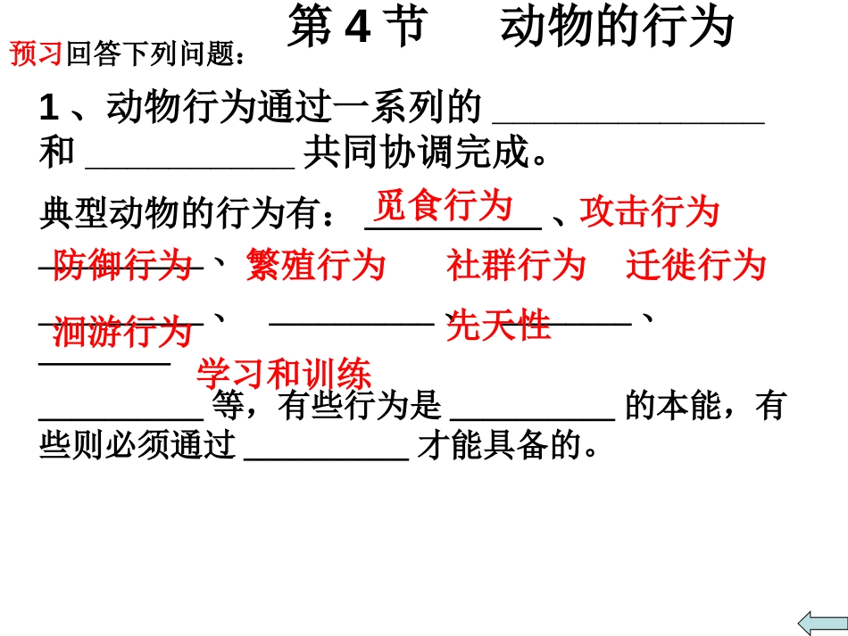 《动物的行为》PPT课件[浙教版八年级科学上册]_第2页