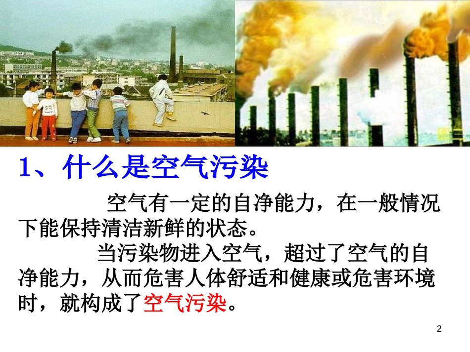 《空气污染与保护》PPT课件[浙教版八年级科学下册]_第1页