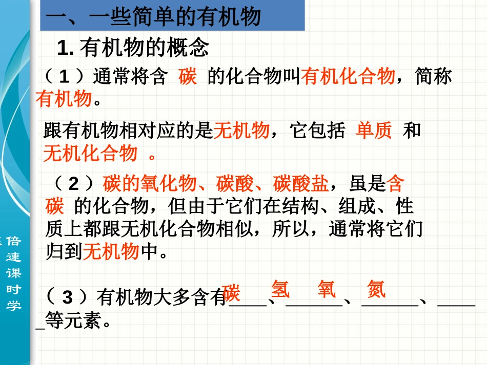 《有机物和有机合成材料》PPT课件[浙教版九年级科学上册]_第2页