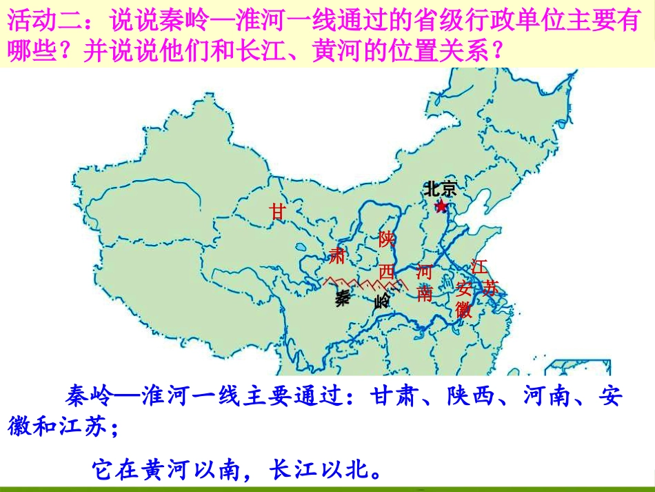《秦岭-淮河分南北》中华各族人民的家园PPT课件_第2页