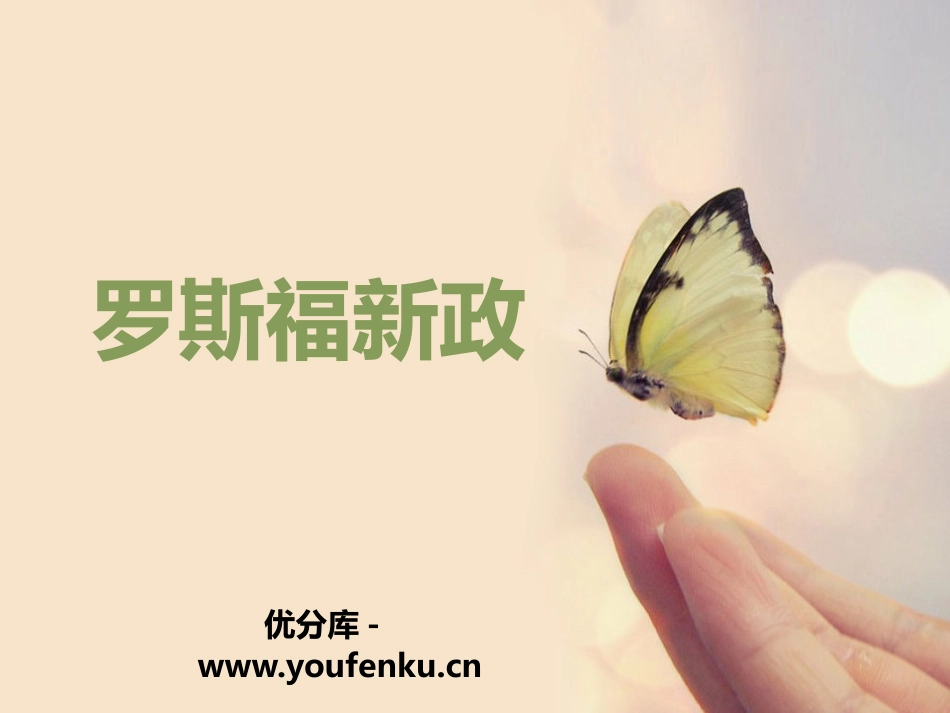 《罗斯福新政》开辟新的发展道路PPT课件[人教版历史与社会九年级]_第1页