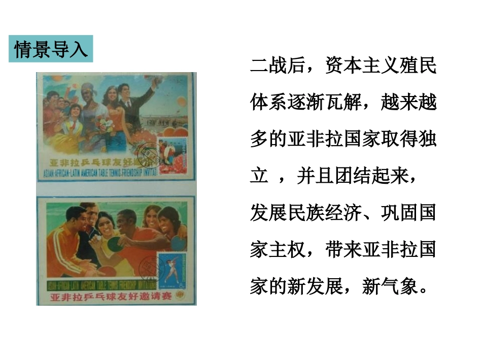 《亚非拉国家的新发展》PPT课件[部编版九年级历史下册]_第2页