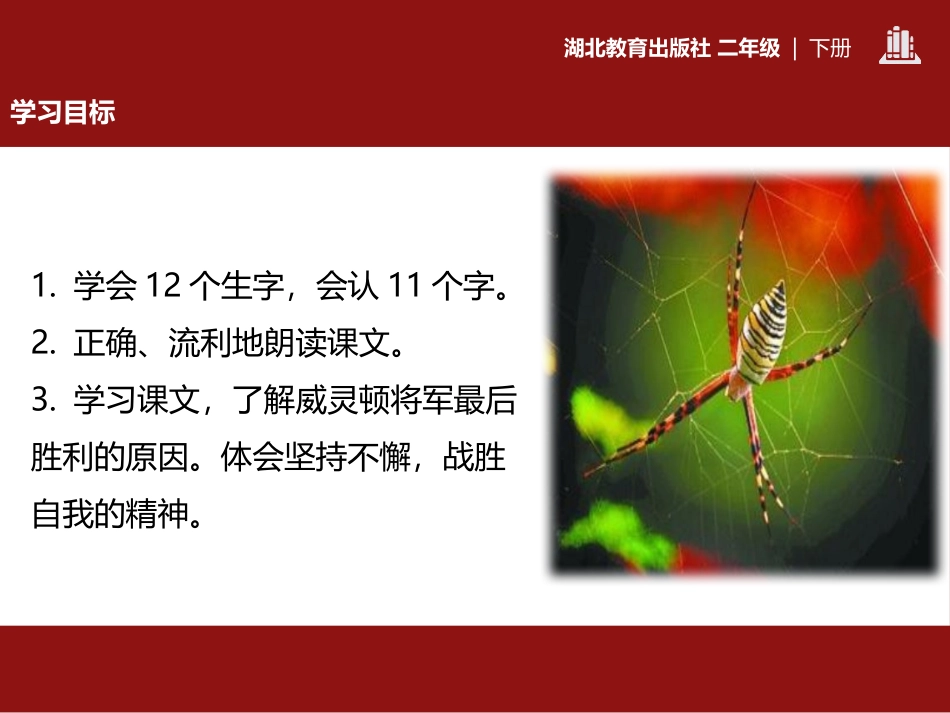 《将军和蜘蛛》PPT课件[鄂教版二年级语文下册]_第2页