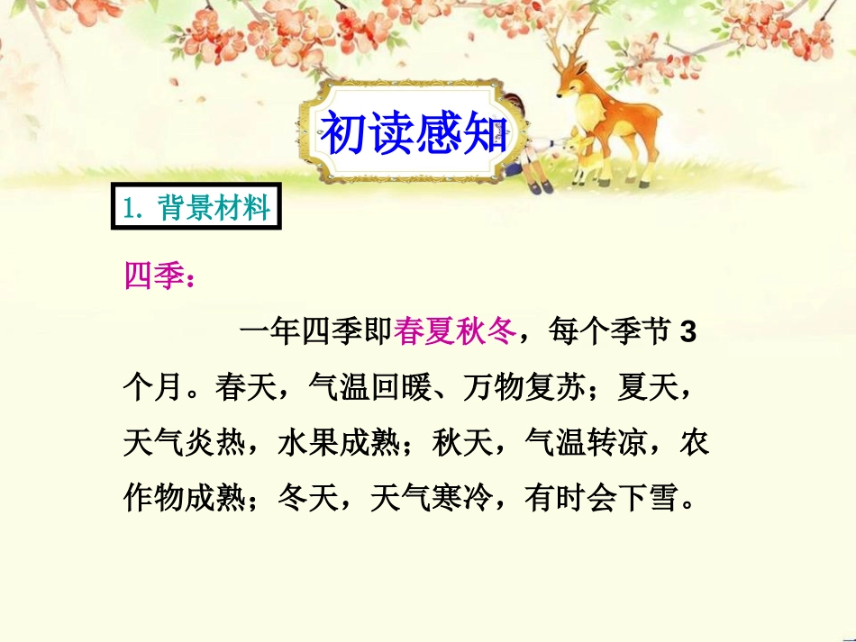 《夏天和冬天》PPT课件[鄂教版三年级语文上册]_第3页