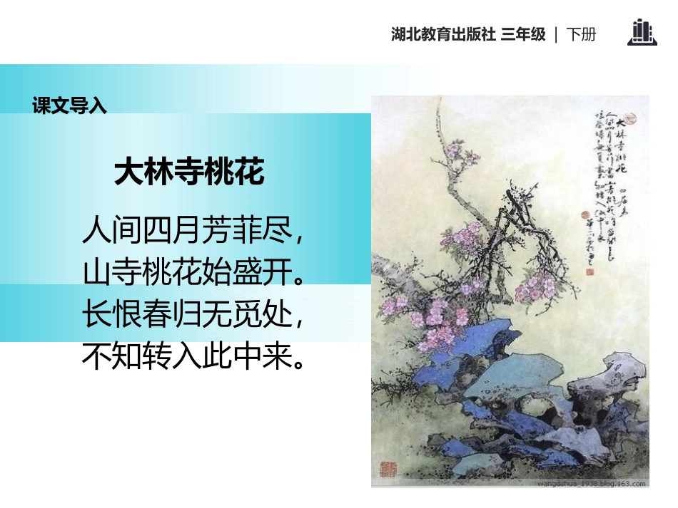 《大林寺桃花》PPT课件[鄂教版三年级语文下册]_第3页