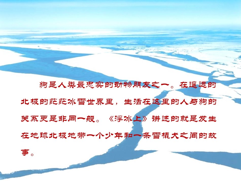 《浮冰上》PPT课件[鄂教版六年级语文上册]_第2页