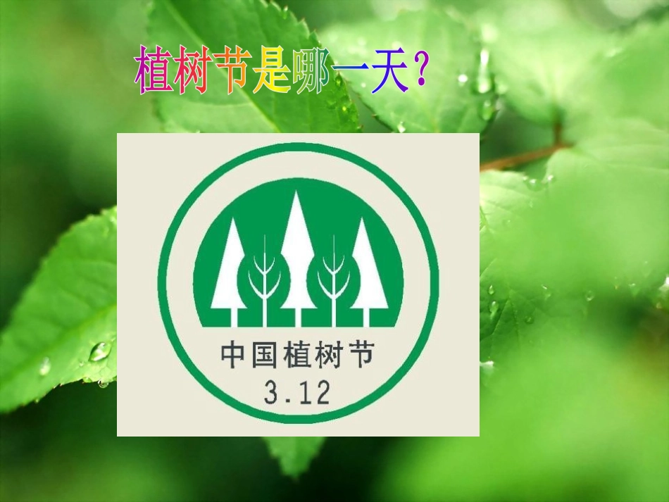 《3.12植树节》PPT课件[节日主题班会PPT]_第2页