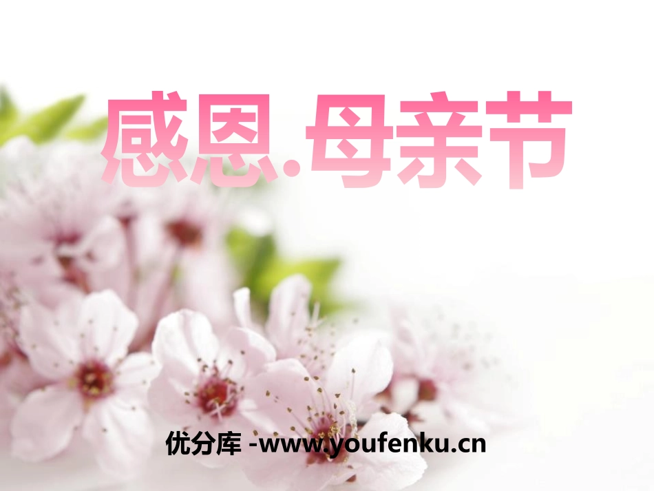 《感恩.母亲节》PPT课件[节日主题班会PPT]_第1页
