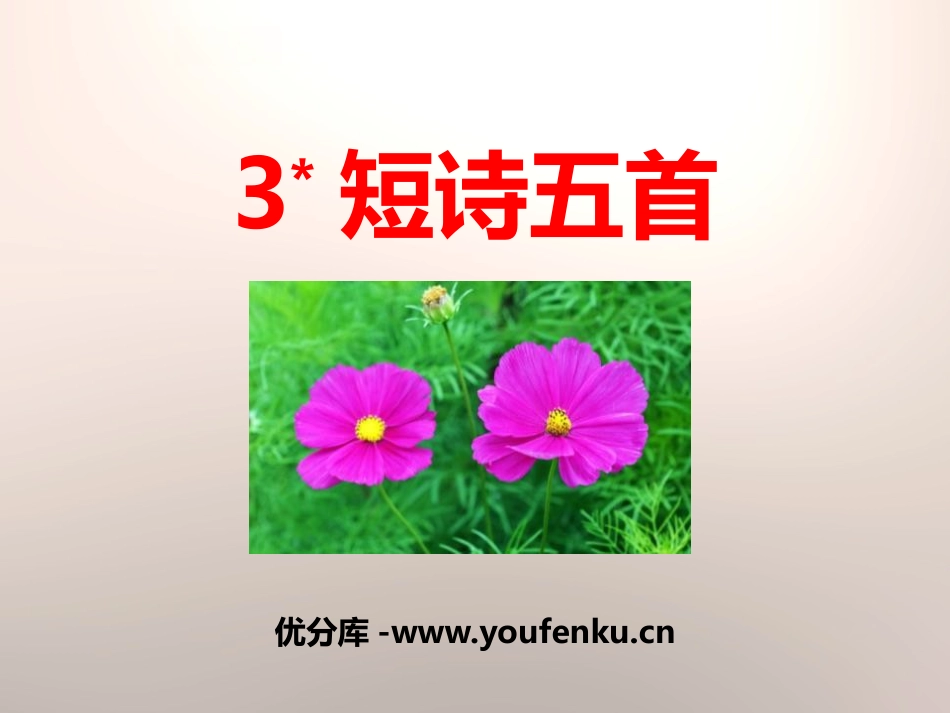 《短诗五首》PPT课件[部编版九年级语文下册]_第1页