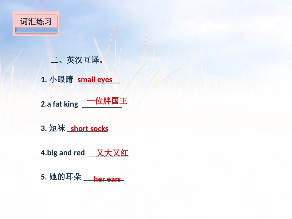 《Dolls》课堂练习PPT课件[牛津译林版英语四年级上册]_第3页