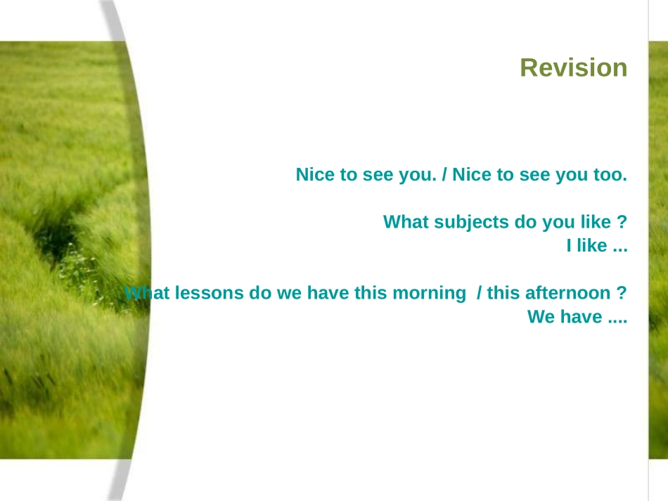 《Our school subjects》PPT课件_第2页