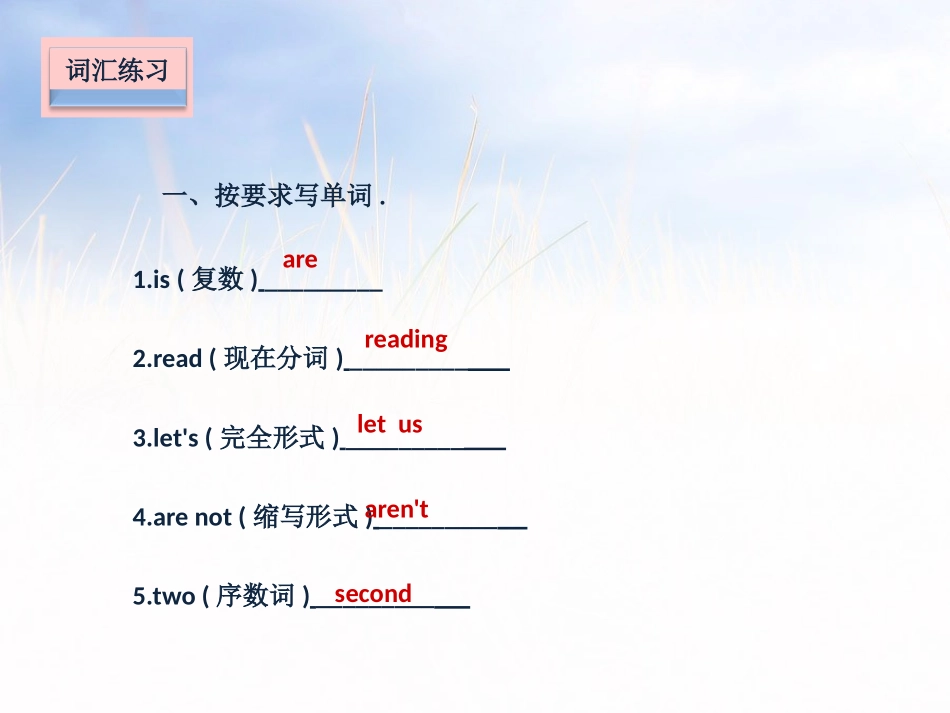 《A new student》课堂练习PPT课件_第2页