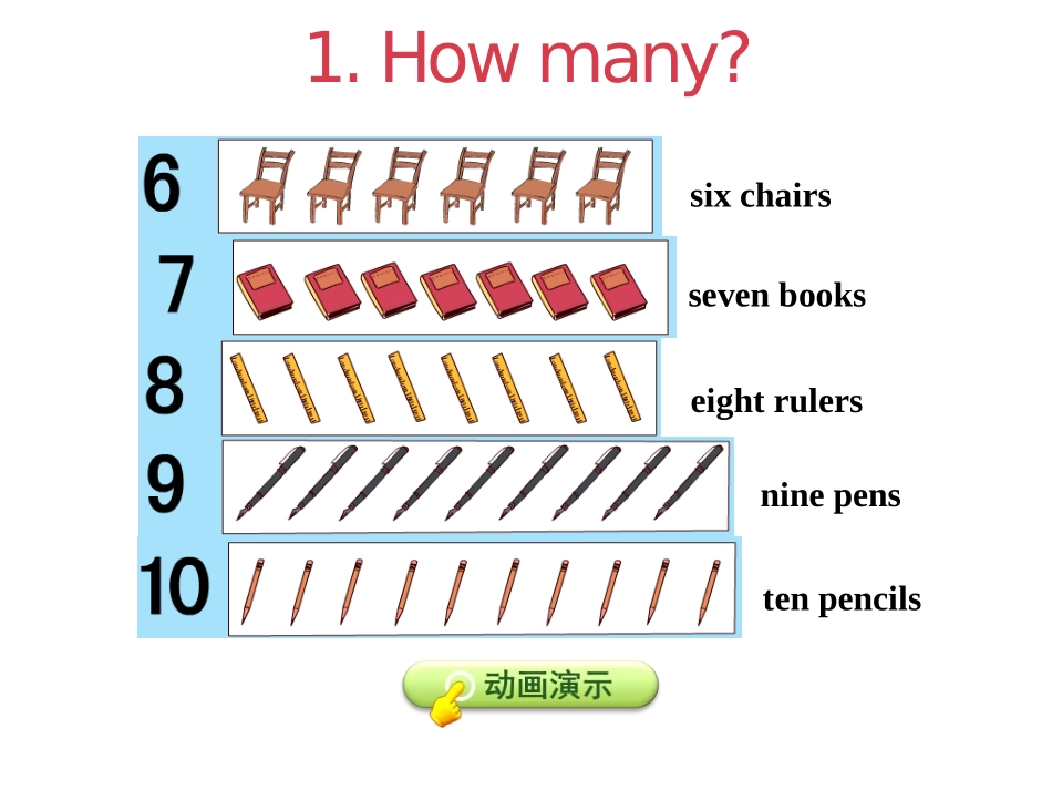 《Numbers6~10》School and Numbers PPT课件_第3页