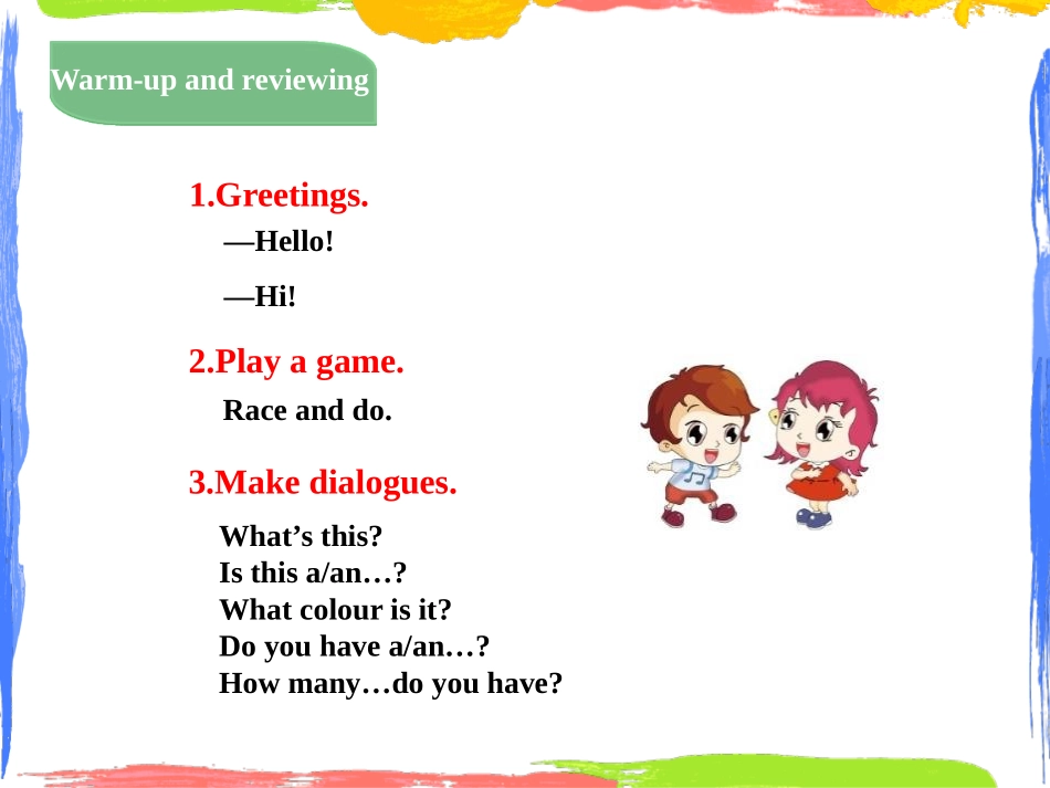 《Orange,Brown,White,Black》Friends and Colours PPT教学课件_第2页