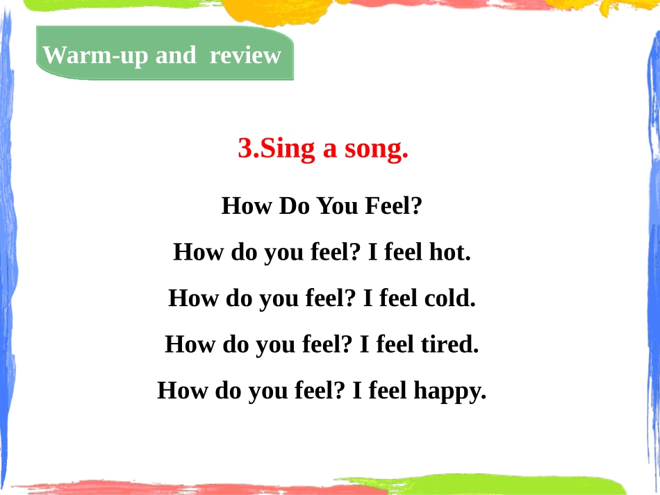 《My Body》Feelings and Body PPT教学课件_第3页