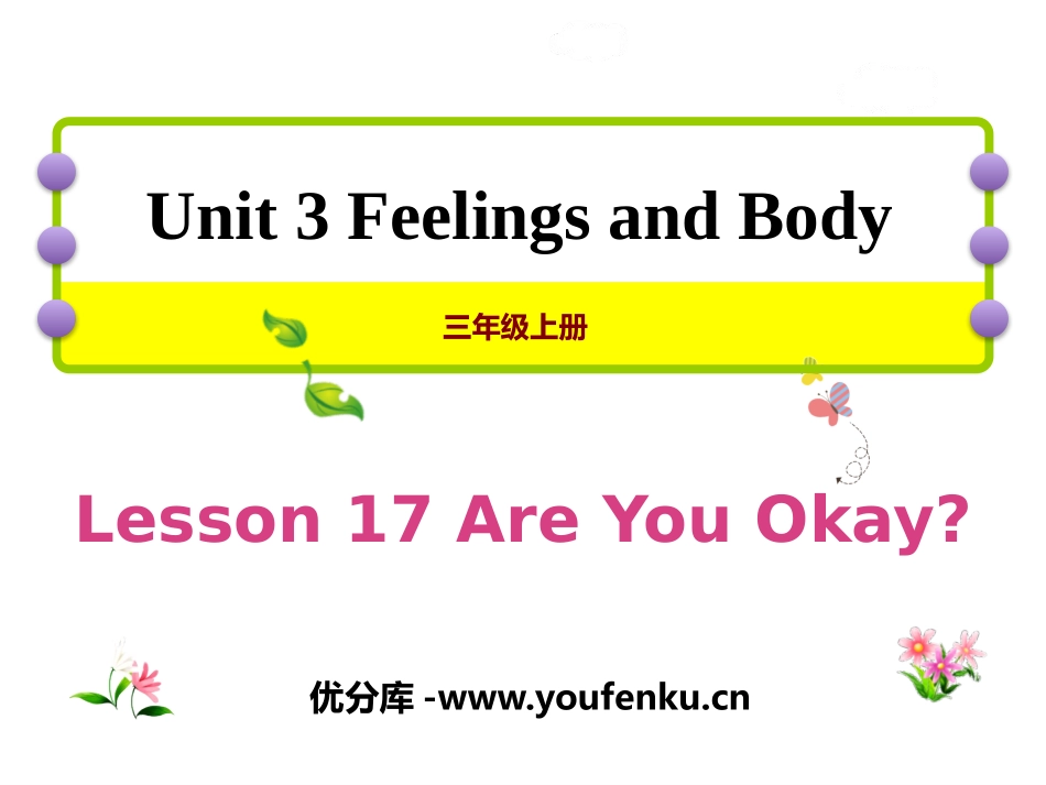 《Are You Okay?》Feelings and Body PPT课件_第1页