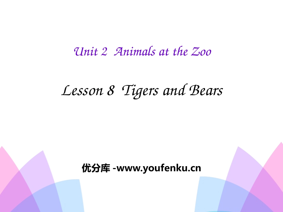 《Tigers and Bears》Animals at the zoo PPT课件_第1页