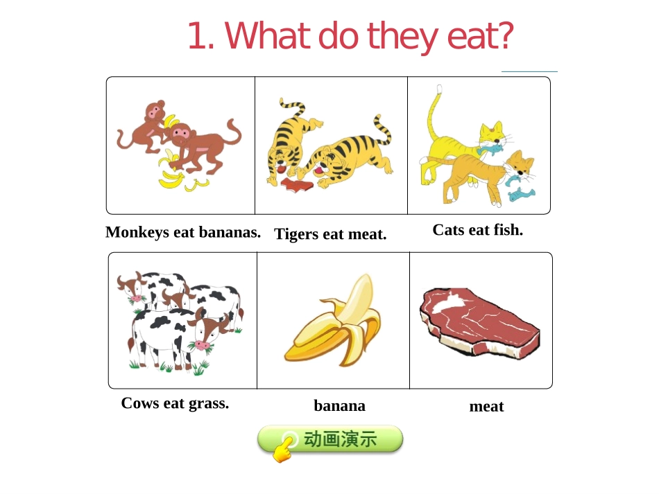 《What Do They Eat?》Animals at the zoo PPT课件_第3页