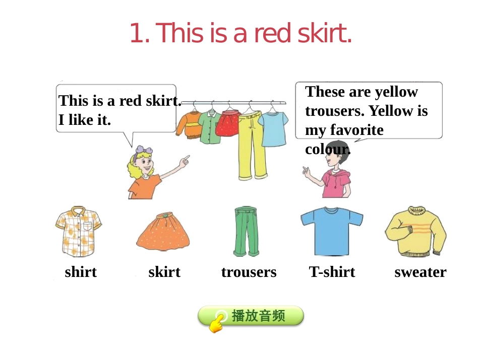 《Skirt and Trousers》The Clothes We Wear PPT课件_第3页