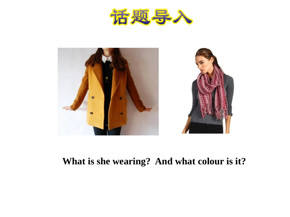 《Coat and Scarf》The Clothes We Wear PPT教学课件_第2页