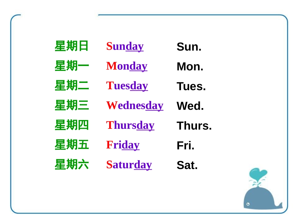 《Days of the Week》The Clothes We Wear PPT课件_第3页