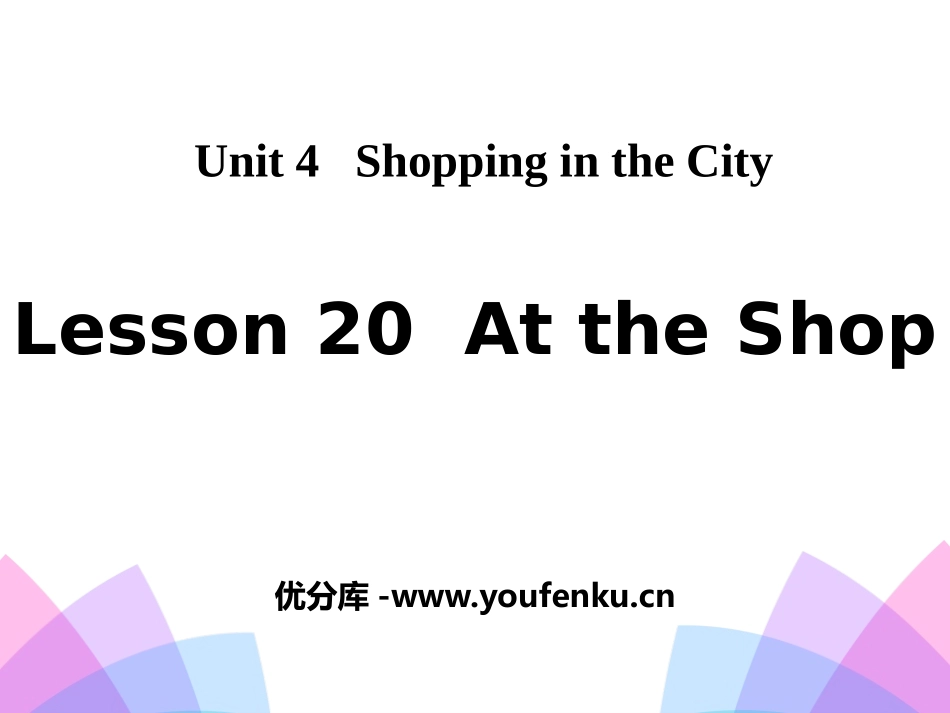 《At the Shop》Shopping in the City PPT课件_第1页