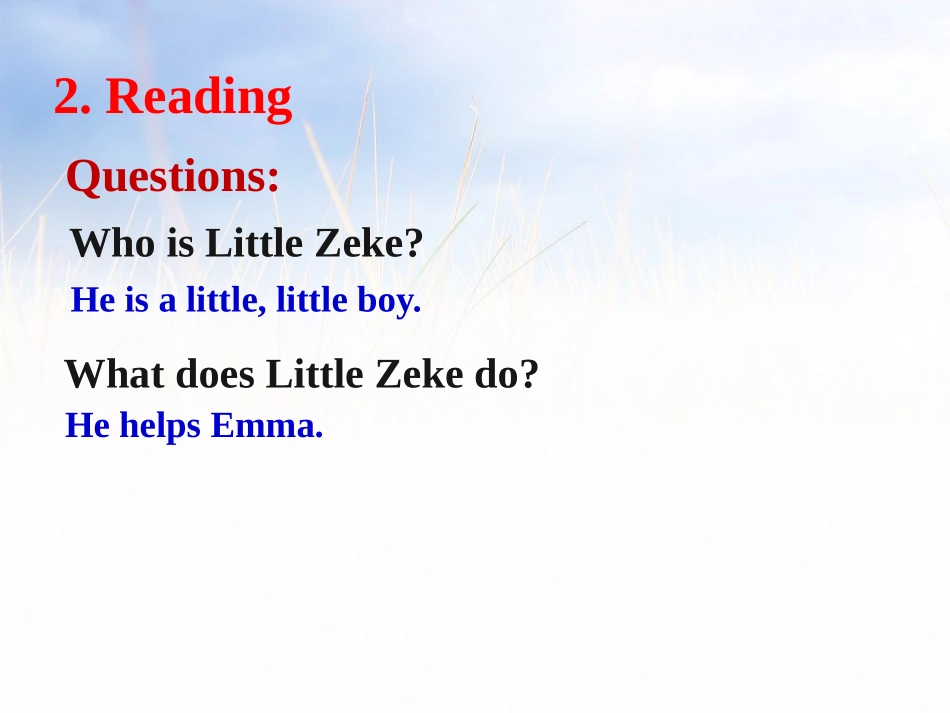 《Little Zeke》Hello Again! PPT课件_第2页