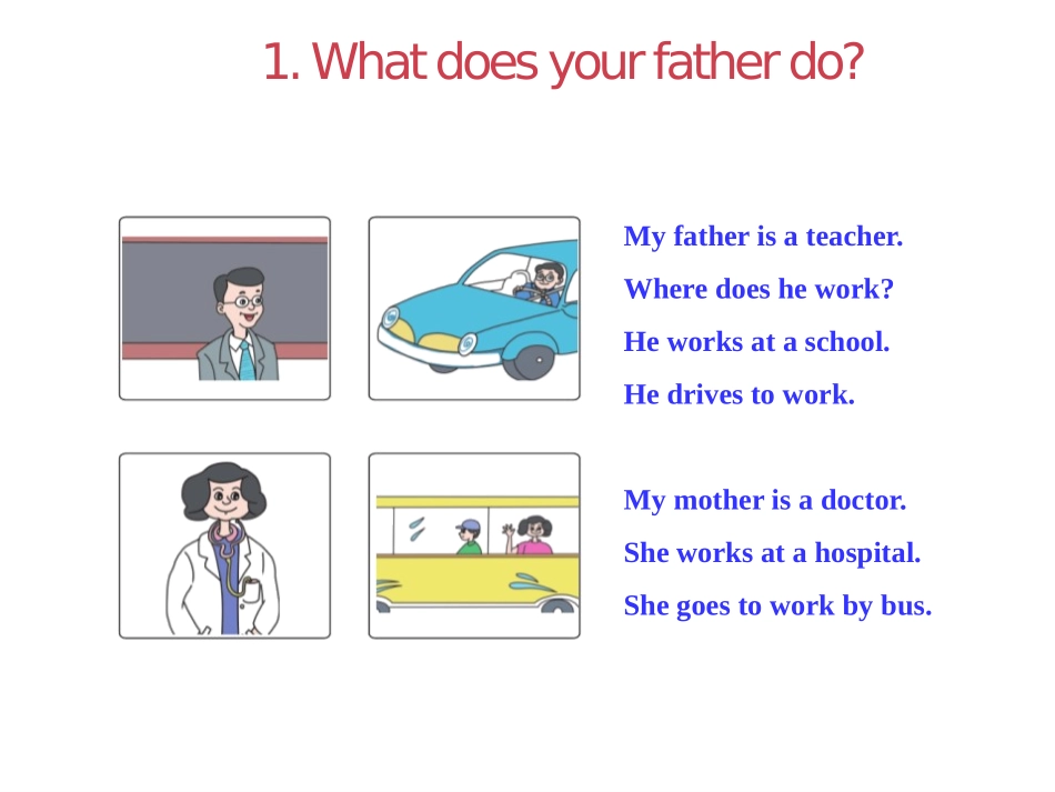 《What Do They Do?》My Family PPT教学课件_第3页