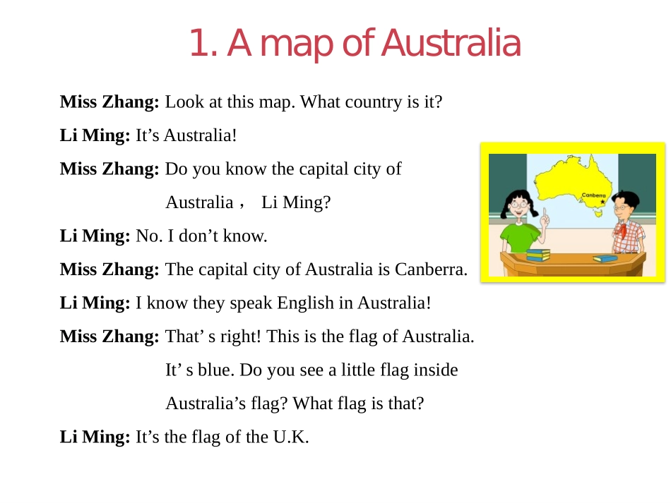 《Australia》My Country and English-speaking Countries PPT教学课件_第3页