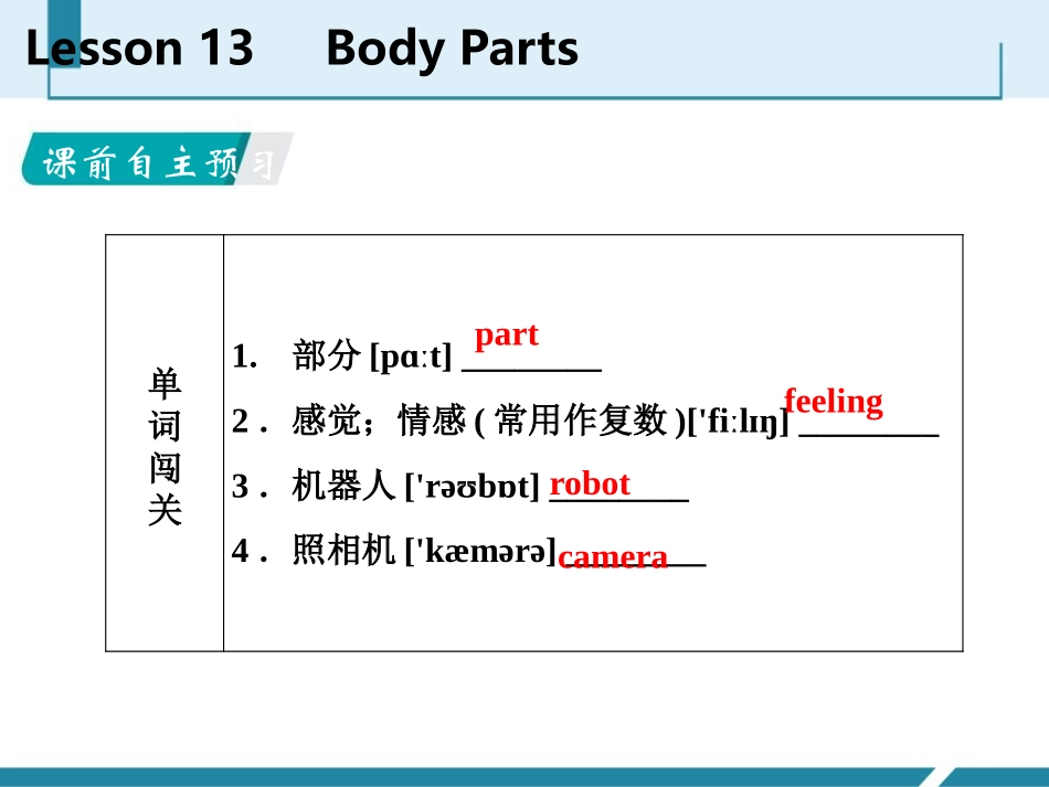 《Body Parts》Body Parts and Feelings PPT免费课件_第2页