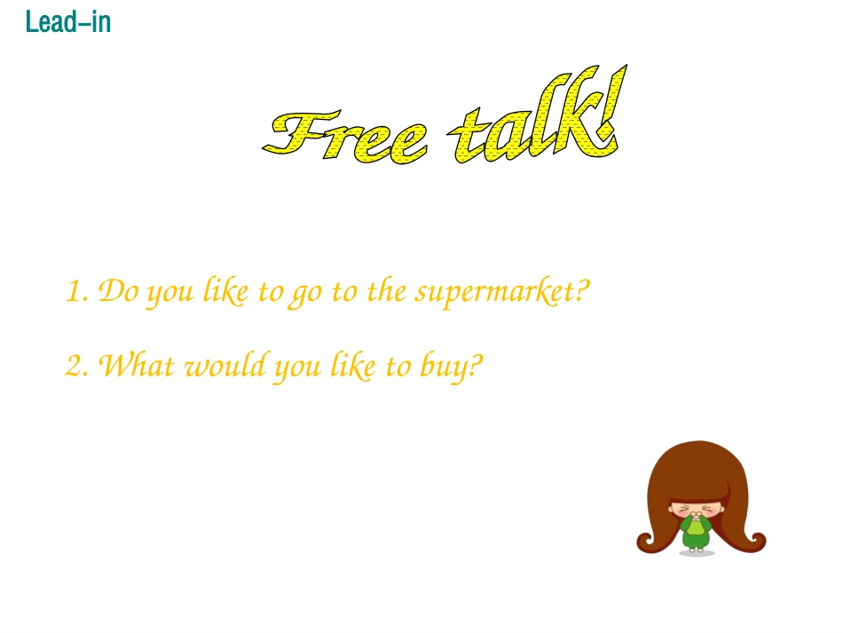 《I like the Supermarket!》Food and Restaurants PPT课件_第3页