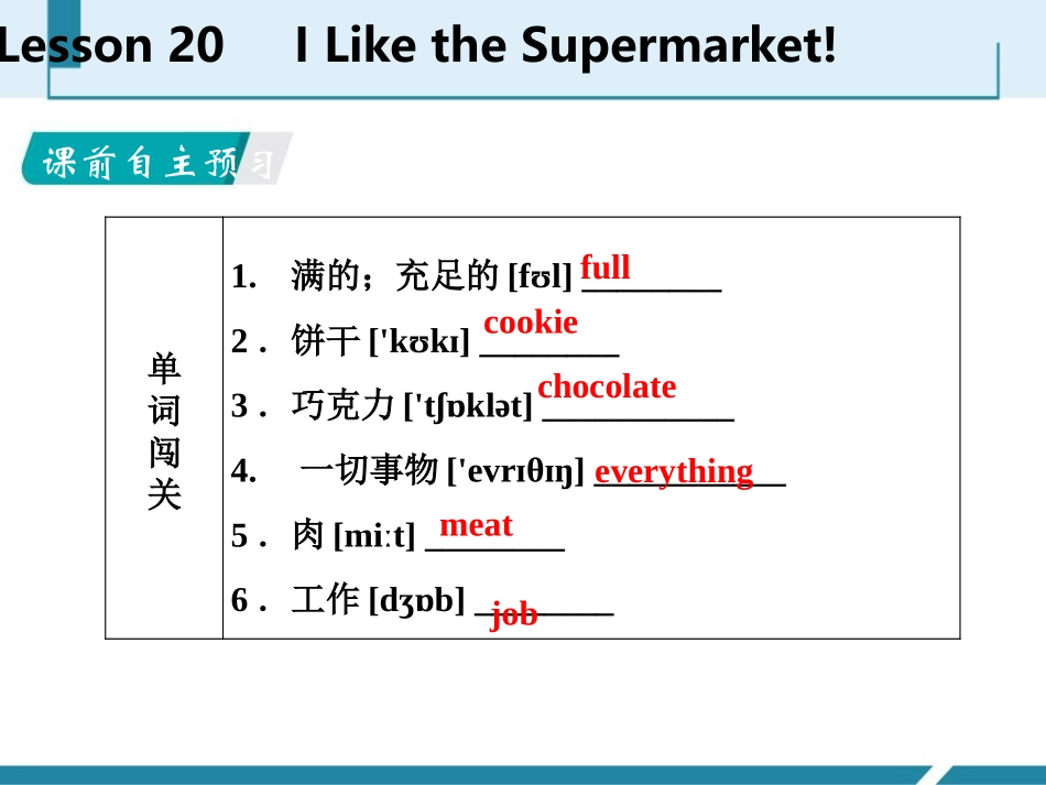 《I like the Supermarket!》Food and Restaurants PPT免费课件_第2页