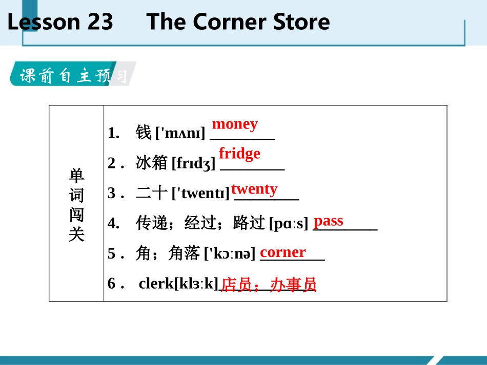 《The Corner Store》Food and Restaurants PPT免费课件_第2页