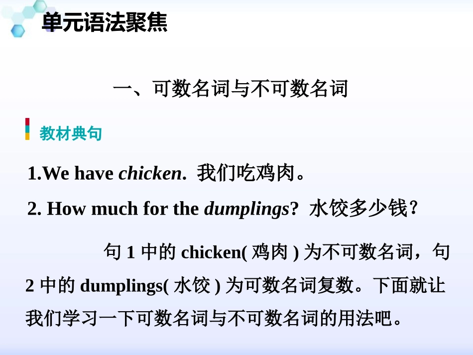 《单元语法聚焦》Food and Restaurants PPT课件_第2页