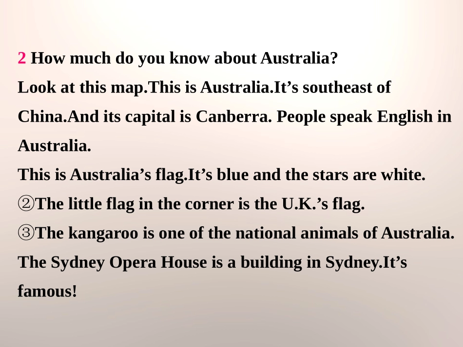 《The U.K.and Australia》Countries around the World PPT课件_第2页