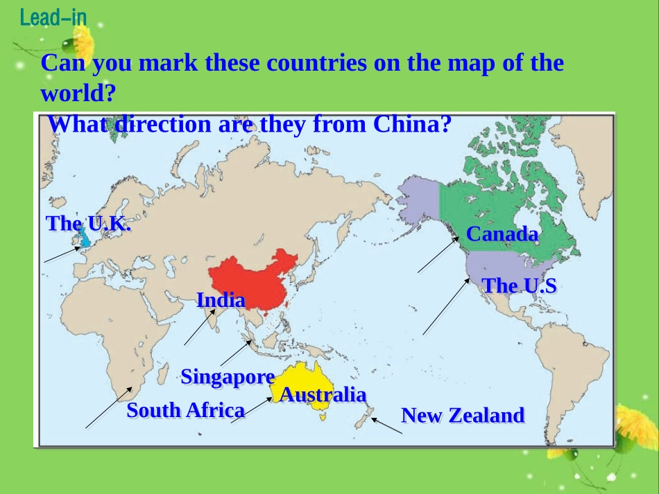 《English-Speaking Countries》Countries around the World PPT免费课件_第2页