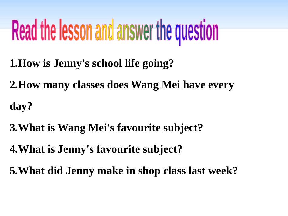 《How Is School Going?》School Life PPT课件_第3页