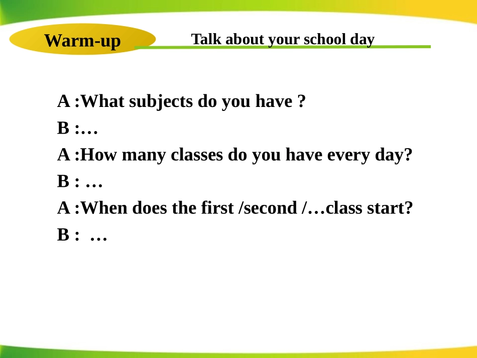 《How Is School Going?》School Life PPT课件_第3页