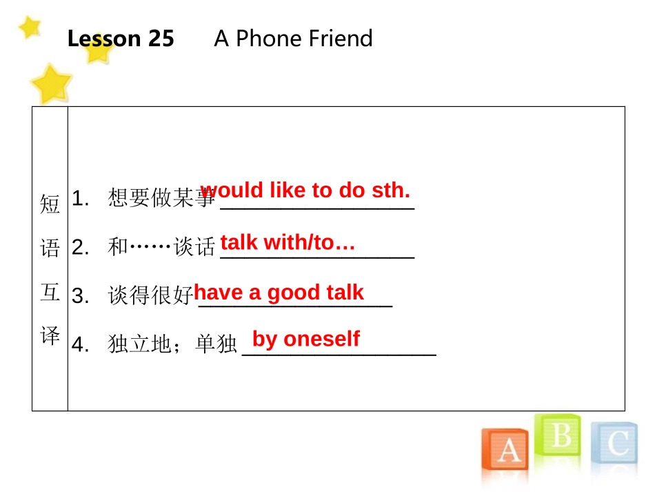 《A Phone Friend》I Love Learning English PPT教学课件_第3页