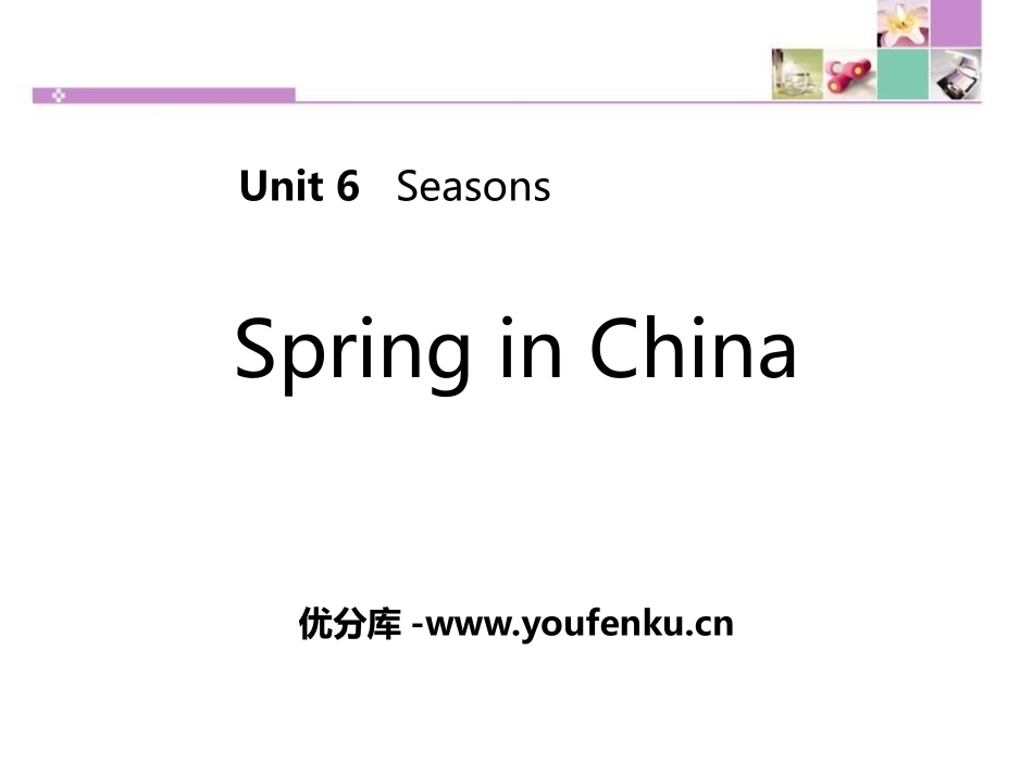 《Spring in china》Seasons PPT课件_第1页