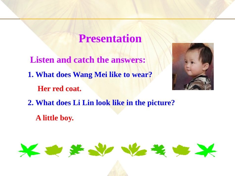 《Many Faces,One Picture》Me and My Class PPT课件_第3页