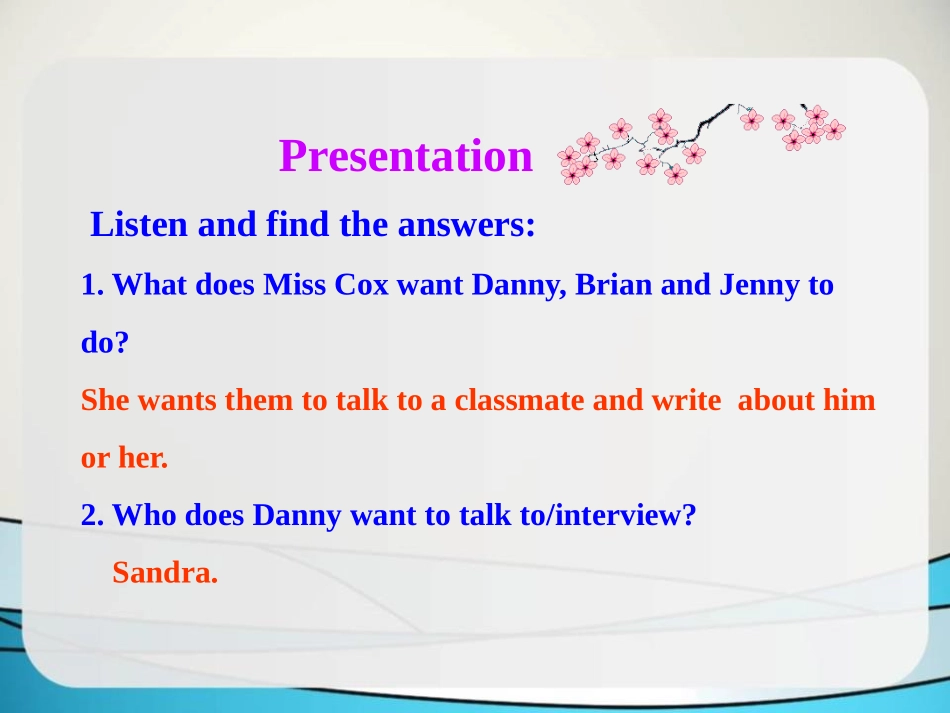 《Getting to know you》Me and My Class PPT教学课件_第3页